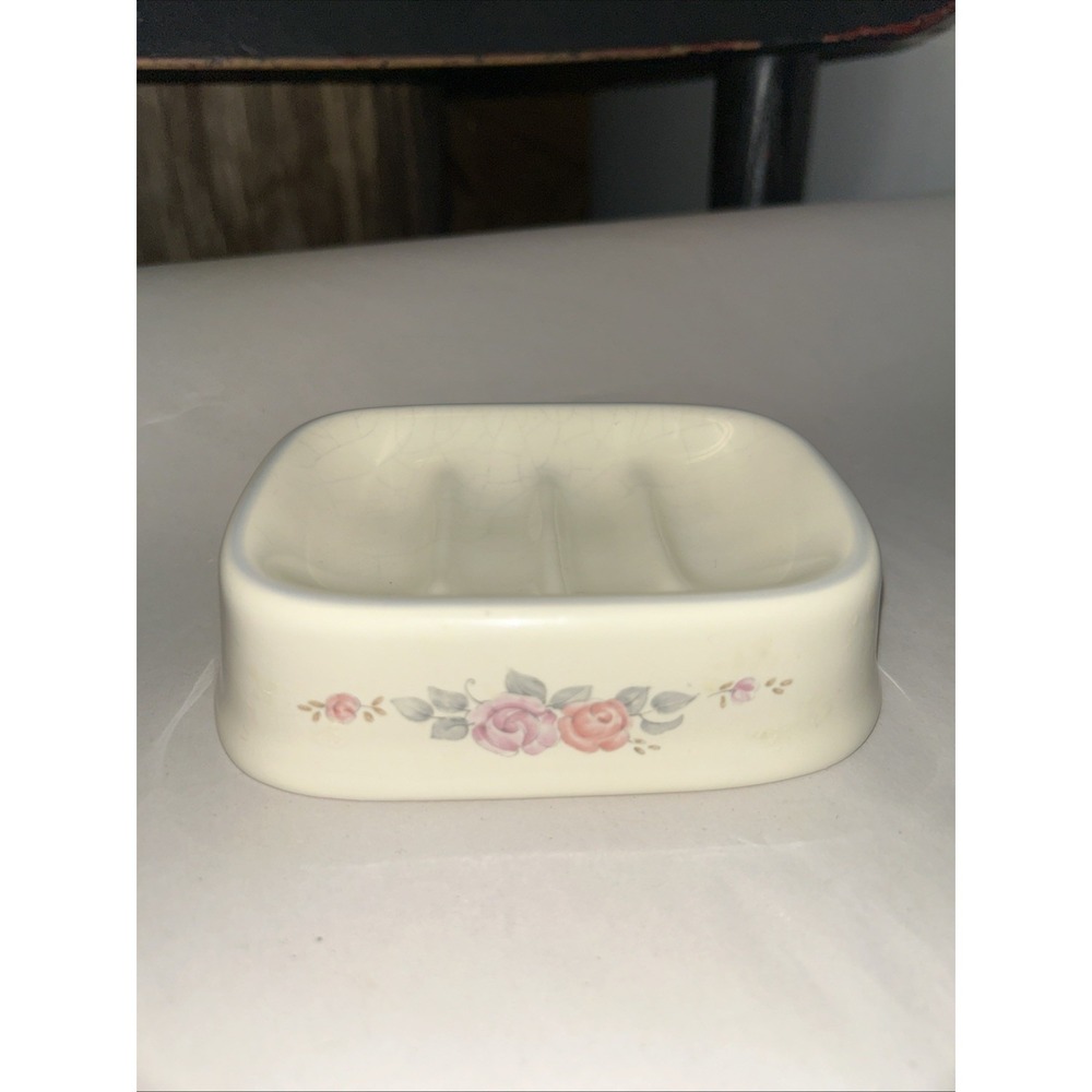 Pfaltzgraff Stoneware Trousseau Soap Dish Vintage & Rare USA